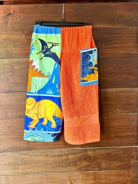 Towel pants orange Dinosaurs